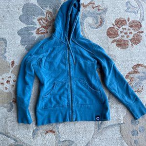 American Giant Green Sweatshirt Full Zip Hoodie Hooded Size M With Issues